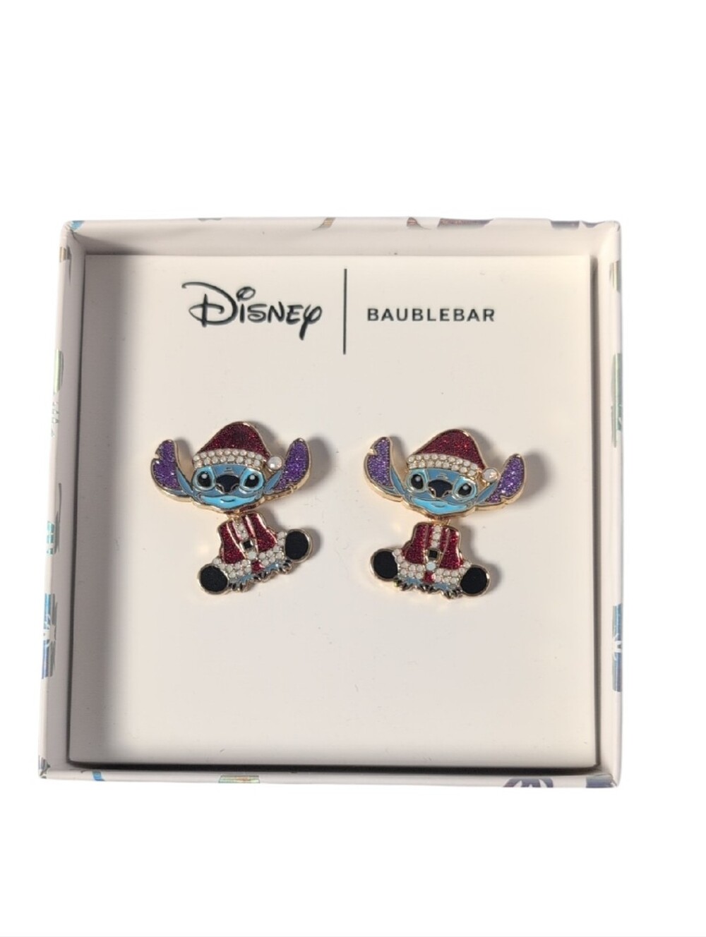 BaubleBar x Disney Stitch Dangle Earrings Christmas Holiday